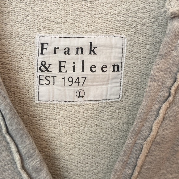 Frank & Eileen Heather Gray Nicole Long Sleeve Fleece Popover Polo Dress Size L - Picture 7 of 7